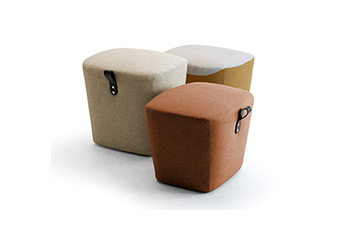 Pouf con maniglia Vic